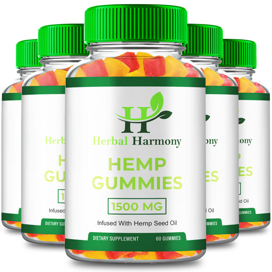 (5 Pack) Herbal Harmony Gummies, Herbalharmony Overall Wellness (300 Gummies)