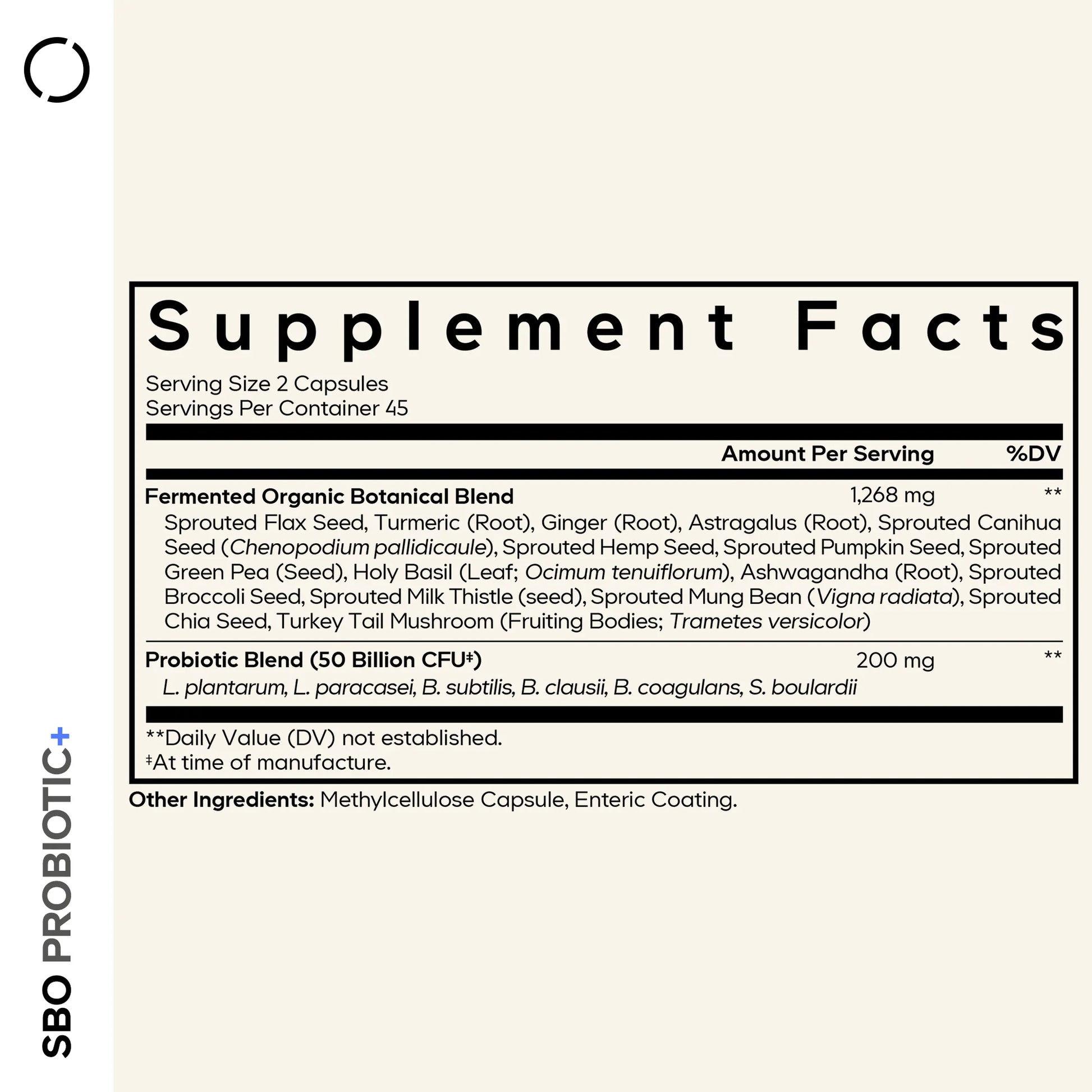 SBO Probiotic + 50 Billion Cfus