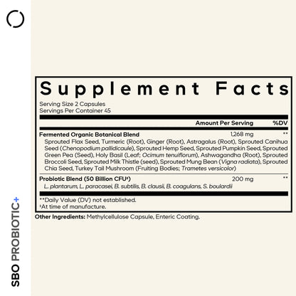 SBO Probiotic + 50 Billion Cfus