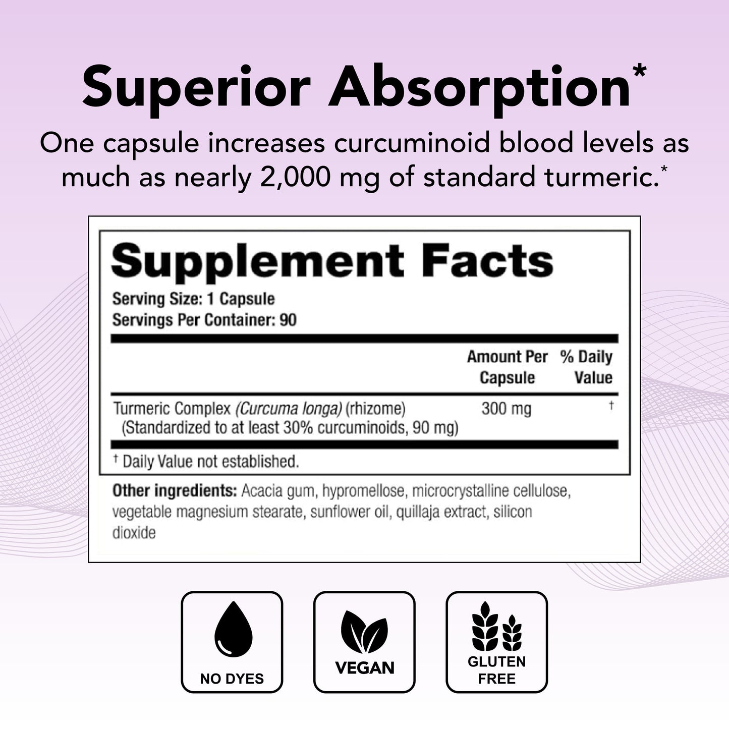 Curcusorb Turmeric Curcumin Supplement - 90-Day Supply - High-Absorption Turmeric Curcumin - Supports Brain, Heart, Immune & Joint Health - Aids Healthy Aging - NSF Certified - 90 Capsules