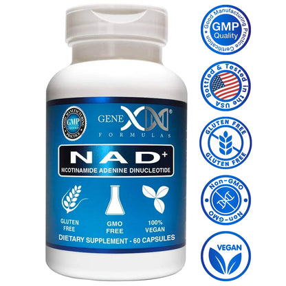 Genex NAD+ Nicotinamide Adenine Dinucleotide 250Mg (60 Capsules)