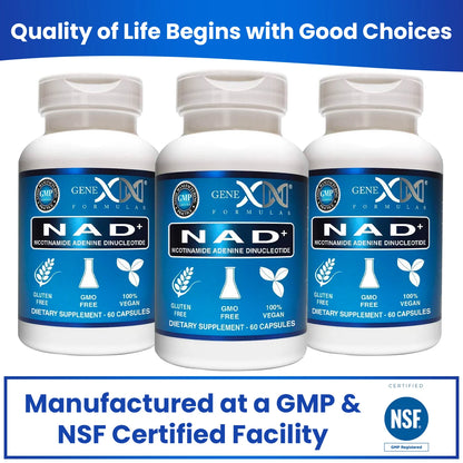 Genex NAD+ Nicotinamide Adenine Dinucleotide 250Mg (60 Capsules)