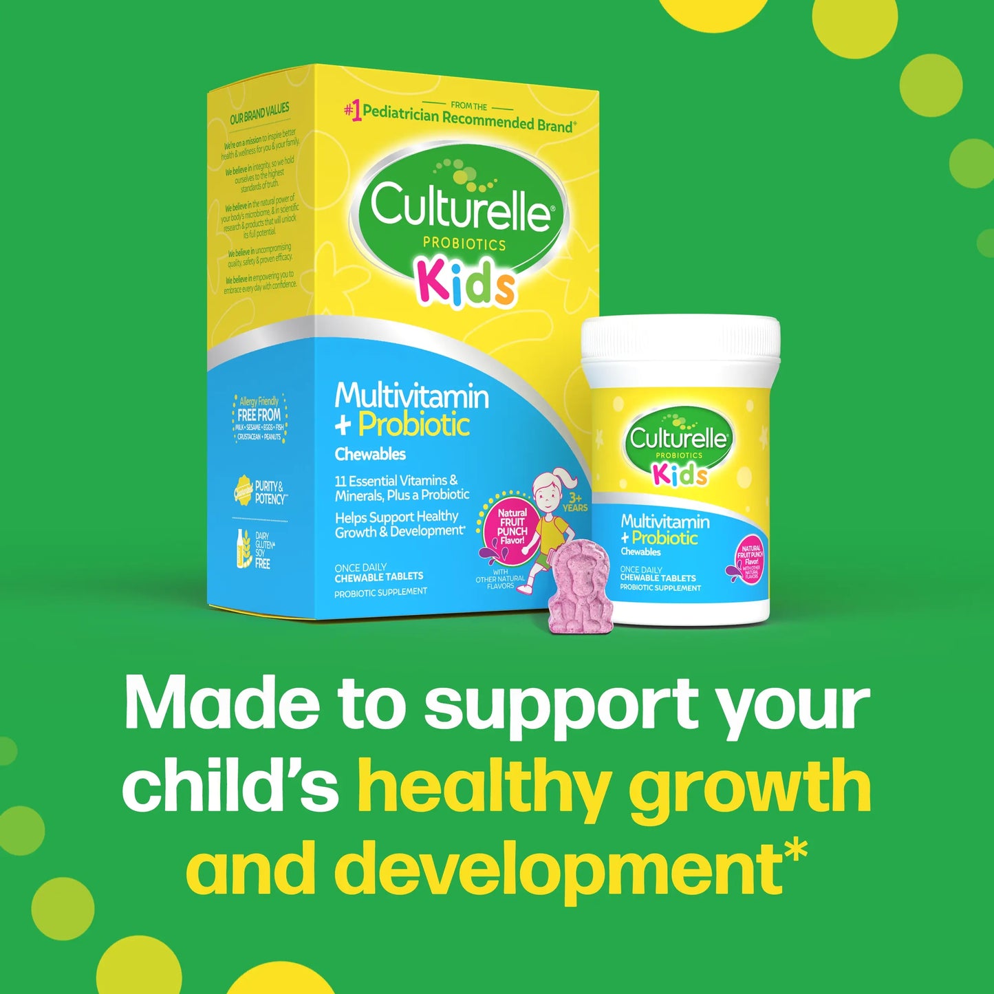 Kids Multivitamin + Probiotic Chewables