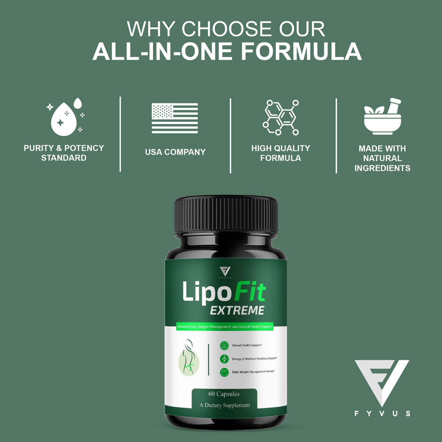Lipofit Extreme Premium Wellness Supplement, Lipo Fit (60 Capsules)