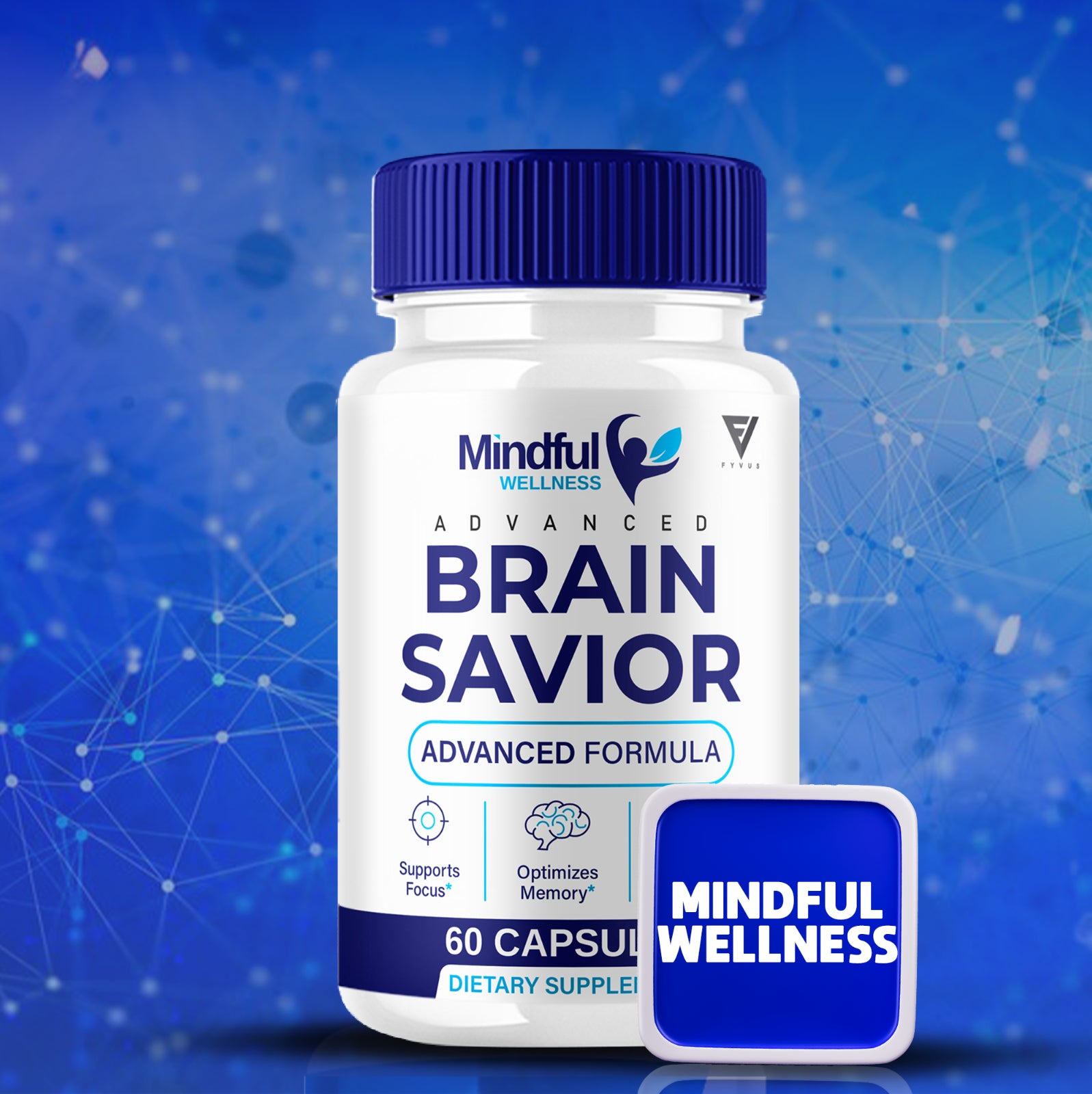 (2 Pack) Mindfull Wellness Brain Savior Mindful Wellness Pills (120 Capsules)