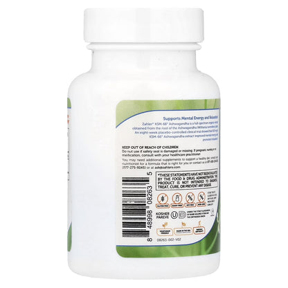 Ashwagandha 600, Clinically Validated Dose, Supports Mental Energy & Relaxation, 60 Capsules (300 Mg per Capsule)
