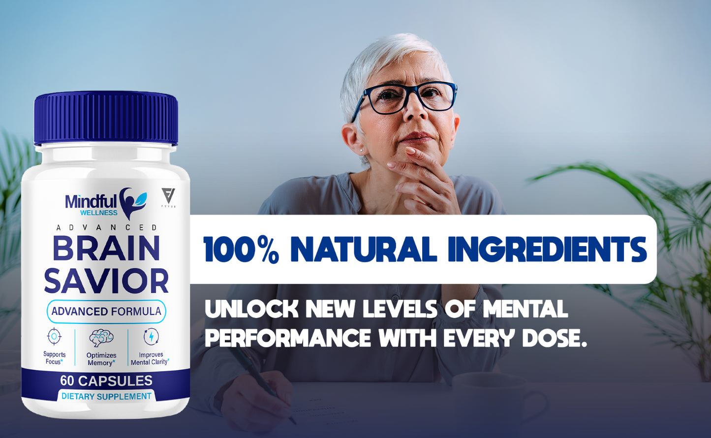 (2 Pack) Mindfull Wellness Brain Savior Mindful Wellness Pills (120 Capsules)