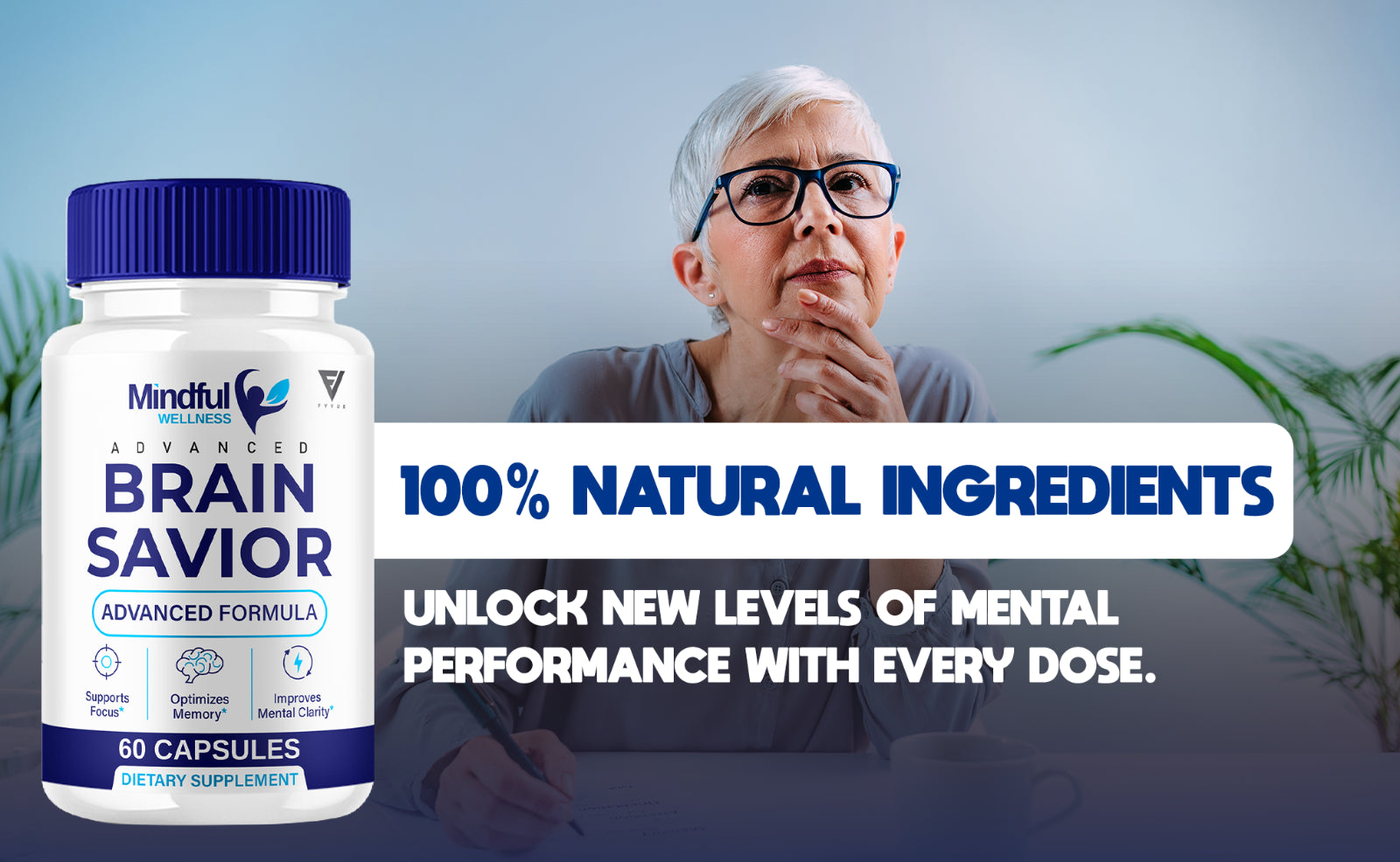 (2 Pack) Mindfull Wellness Brain Savior Mindful Wellness Pills (120 Capsules)