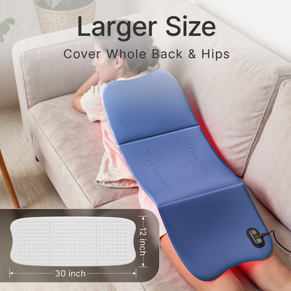 264LED Light Wellness Pad for Body, 660Nm & 850Nm Infrared Light Belt with Timer & 4 Modes, Large 30"X12" Home Wellness Device, 3 Brightness Levels + Aromatherapy Pouch