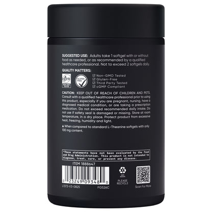 Sports Research L-Theanine Suntheanine 200 Mg, 150 Softgels