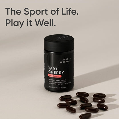 Tart Cherry Capsules - Made from Montmorency Tart Cherries - Non-Gmo & Gluten Free - 60 Liquid Softgels