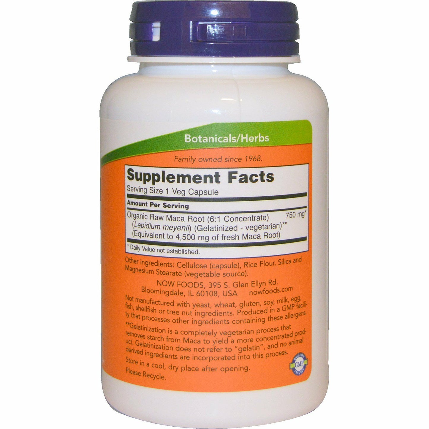 Now Foods, (2 Pack) Maca, Raw, 750 Mg, 90 Veggie Caps