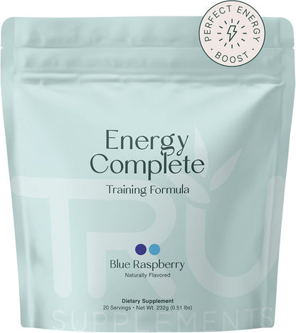 Supplements Energy, Pre Workout Training Formula, Vegan Friendly, No Jitters, Improve Workout Performance, Naturally Extracted Flavors, 20 Servings (Blue Raspberry)