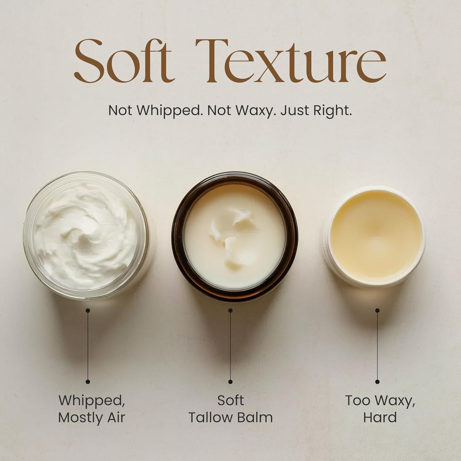 Beef Tallow for Skin - Tallow and Honey Balm for Face - Gift Ready - Tallow Face Moisturizer - Beef Tallow Moisturizer - Tallow Balm - Grass Fed Beef Tallow for Skin - Tallow Face Cream Lotion