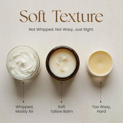 Beef Tallow for Skin - Tallow and Honey Balm for Face - Gift Ready - Tallow Face Moisturizer - Beef Tallow Moisturizer - Tallow Balm - Grass Fed Beef Tallow for Skin - Tallow Face Cream Lotion