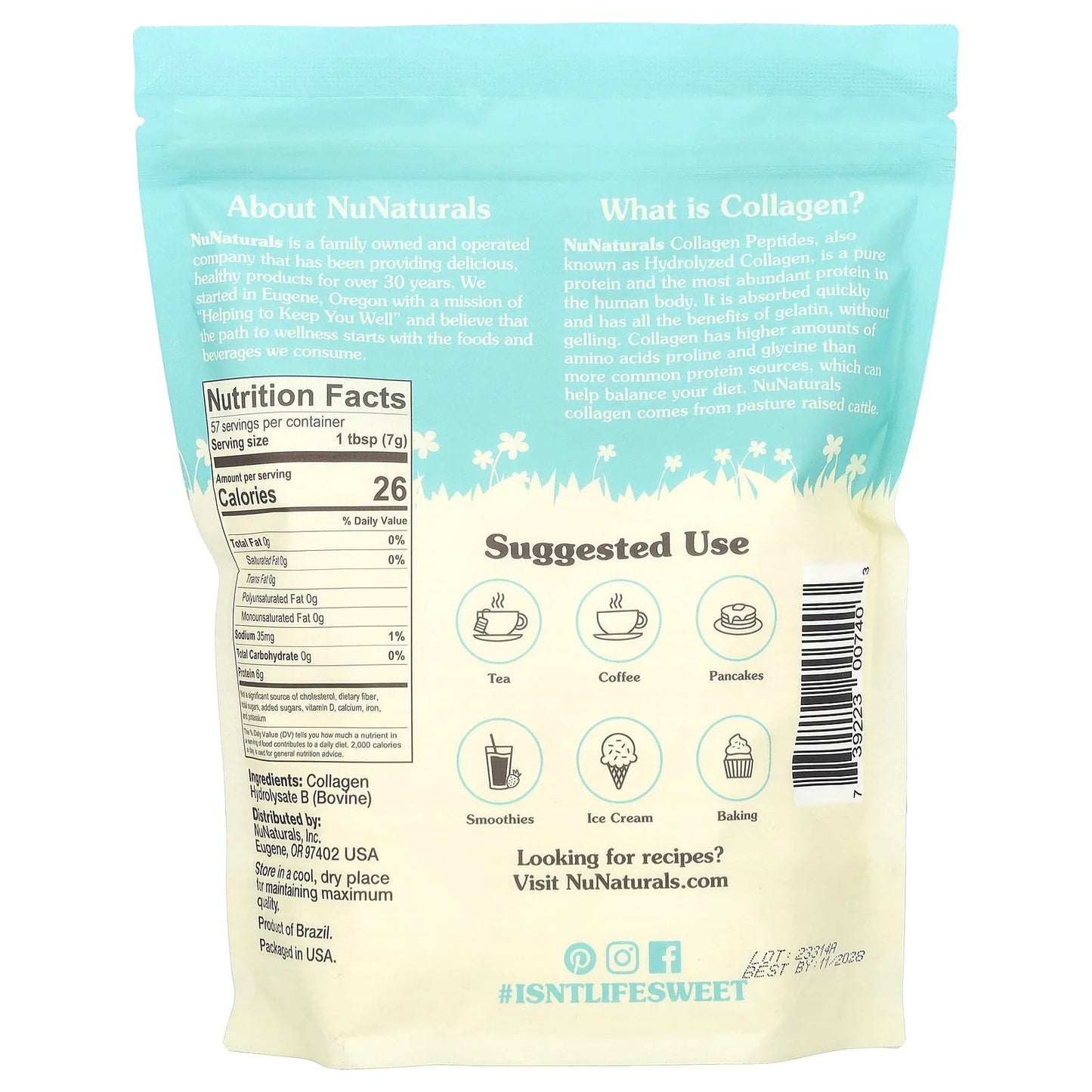 Gelicious Collagen, 14 Oz