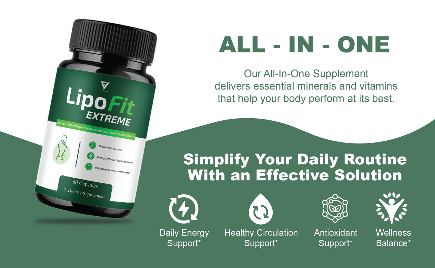 Lipofit Extreme Premium Wellness Supplement, Lipo Fit (60 Capsules)