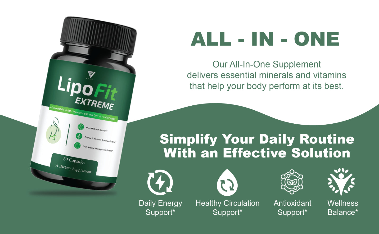 Lipofit Extreme Premium Wellness Supplement, Lipo Fit (60 Capsules)