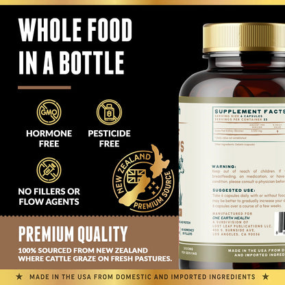 New Zealand Grass-Fed Beef Kidney Supplement — Natural DAO Enzyme for Histamine & Kidney Support