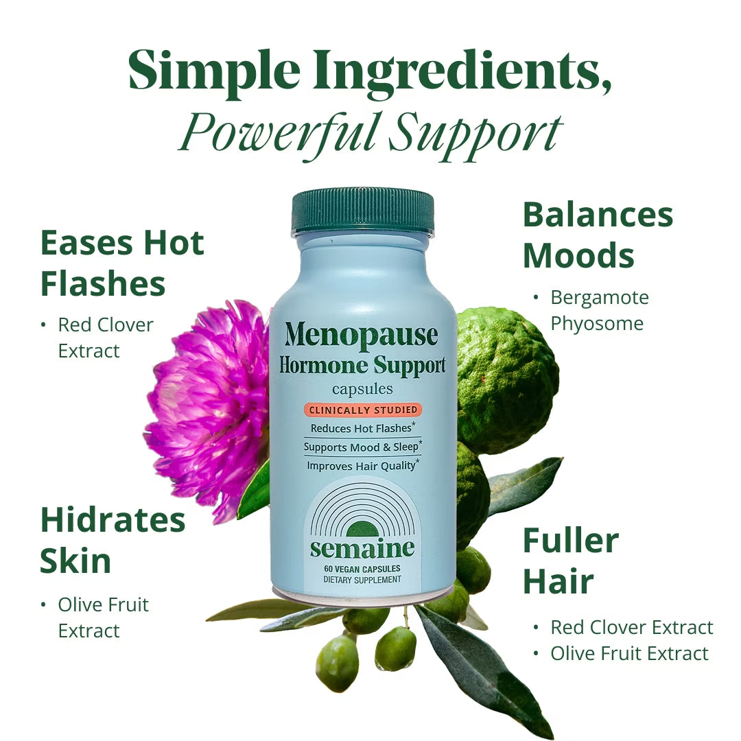 Menopause Essentials - Clinically Studied to Ease Hot Flashes - Bergamot & Olive Fruit Extract