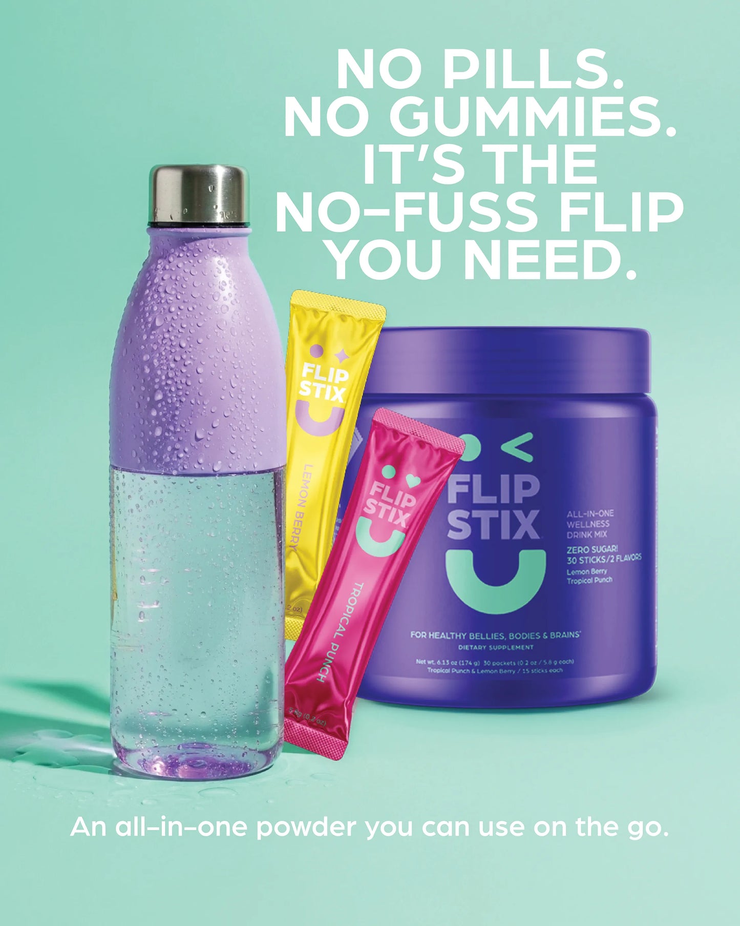 FLIP STIX Daily Wellness Drink for Kids